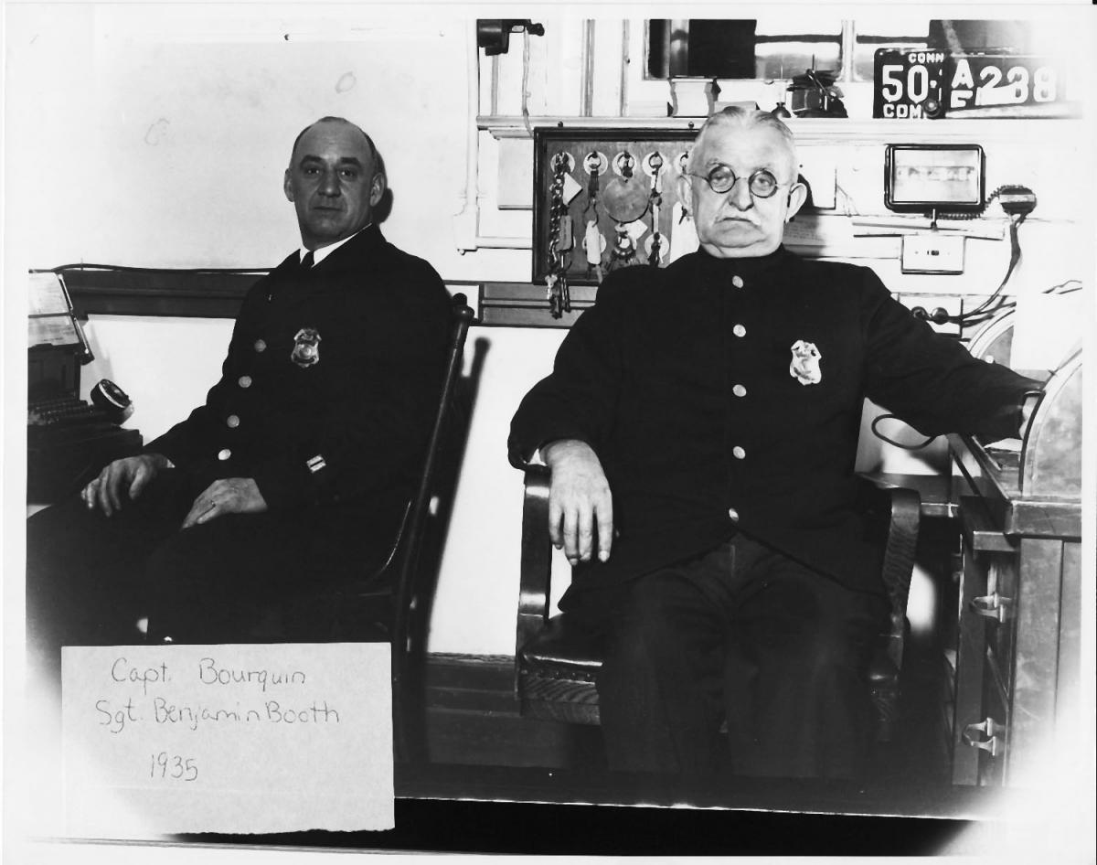 1935 - Capt. Bourquin and Sgt. Benjamin Booth